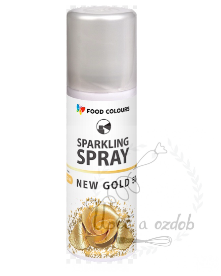 Barva ve spreji Food Colours New Gold -  Zlatá