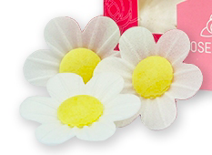 Květiny z jedlého papíru - Bílé pomněnky 10ks