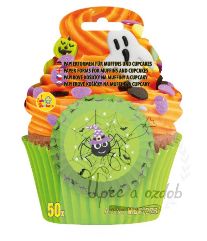 Formičky na muffiny a cupcakes - Halloween pavouk Formičky na muffiny a cupcakes - Halloween pavouk