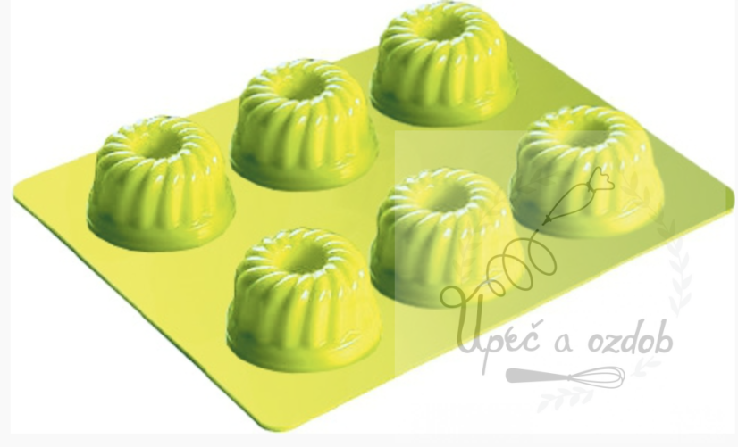 Silikonová pečicí forma na 6 mini báboviček