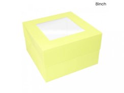 Dortová krabice žlutá 20 x 20 x 13 cm