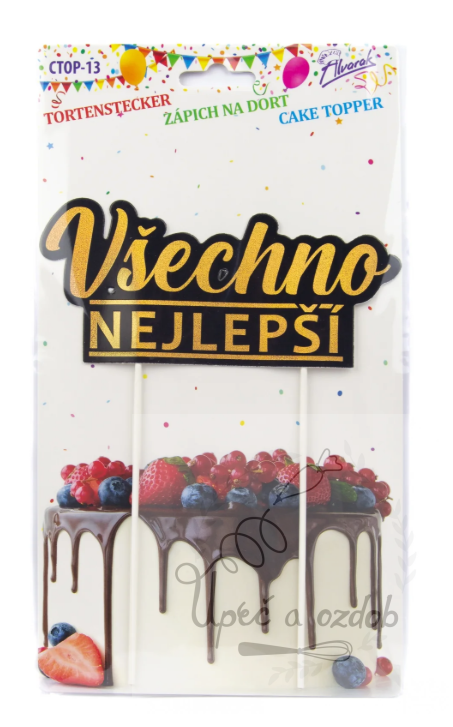 Zápich na dort Všechno nejlepší