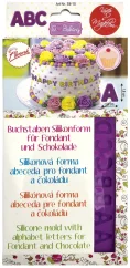 Silikonová forma abeceda-21 x 11,5 x 0,5 cm
