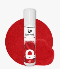 Sametový sprej Food Colours Red (100 ml)