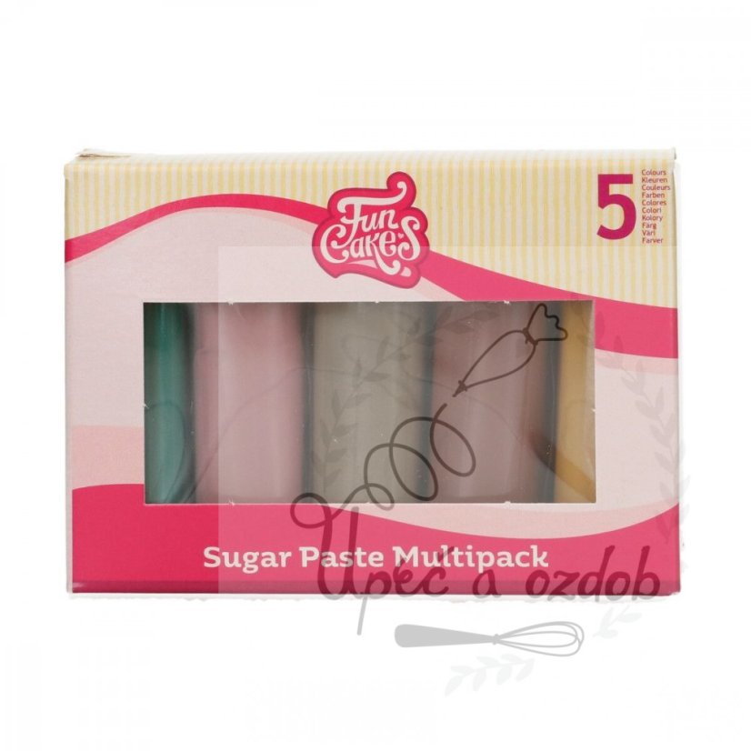 Barevné potahovací hmoty Funcakes - Barvy země