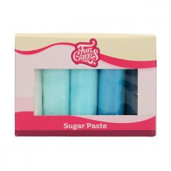 Barevné potahovací hmoty Funcakes - Modrá paleta barev