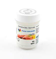 Food Colours gelová barva (White) bílá 35 g Bez E171