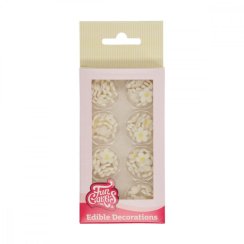 Cukrové květy Funcakes - Bíle mini 64 ks