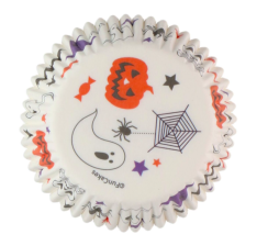 Papírové košíčky na cupcakes - Halloween 48 ks