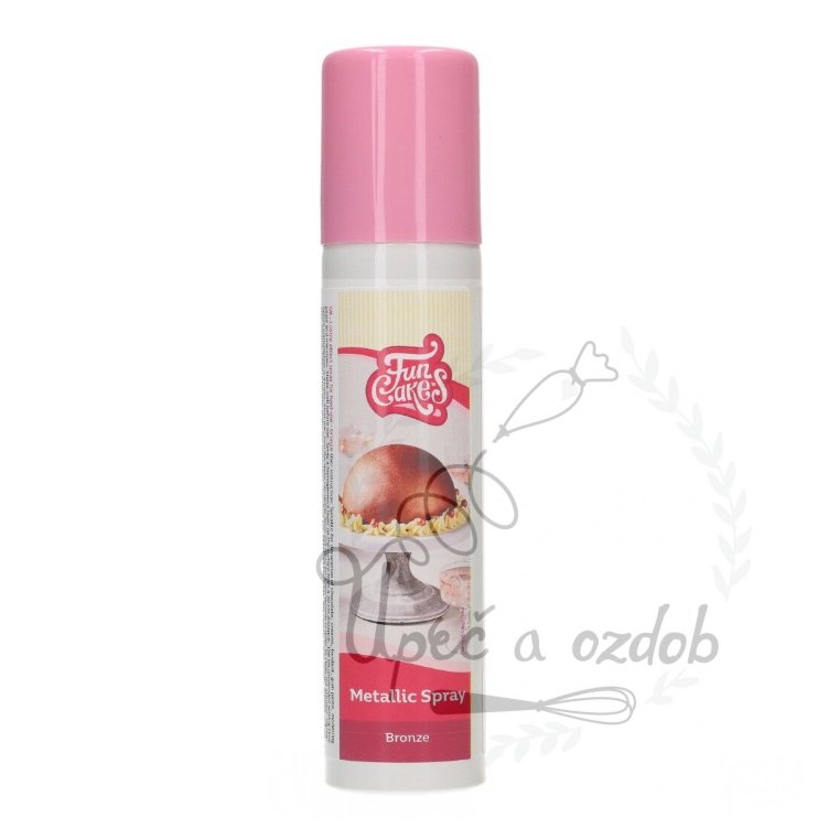 Metalická barva ve spreji Funcakes  - Bronzová