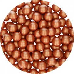 Čokoládové perly velké - měděné