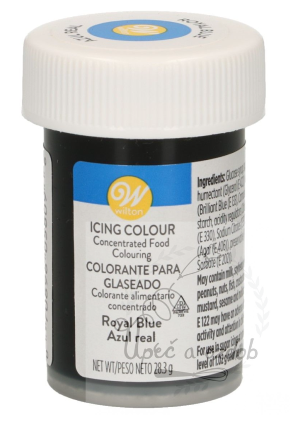 Gelová barvy Wilton - královský modrá