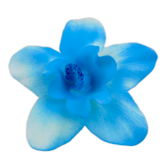 Cukrové zdobení - Velká modrá orchidej 1 ks