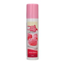 Sametový efekt sprej Funcakes - růžový 100ml
