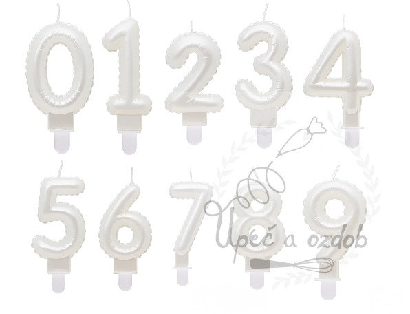 Svíčky bílé čísla