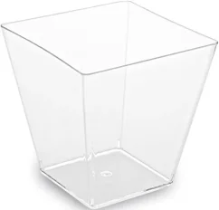 Plastový kelímek hranatý - 200ml