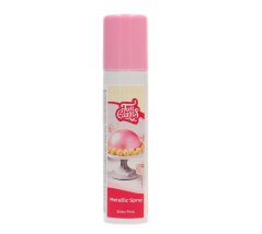 Metalická barva ve spreji Funcakes - Růžová
