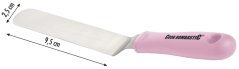 Nerez cukrářská špachtle s ohybem 22cm -9,5cm