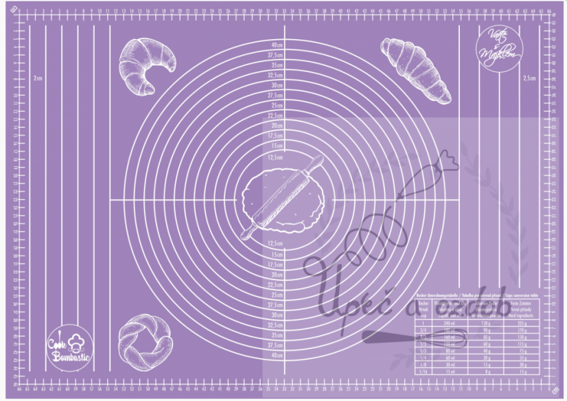 Protiskluzová silikonová podložka na pečení XXL