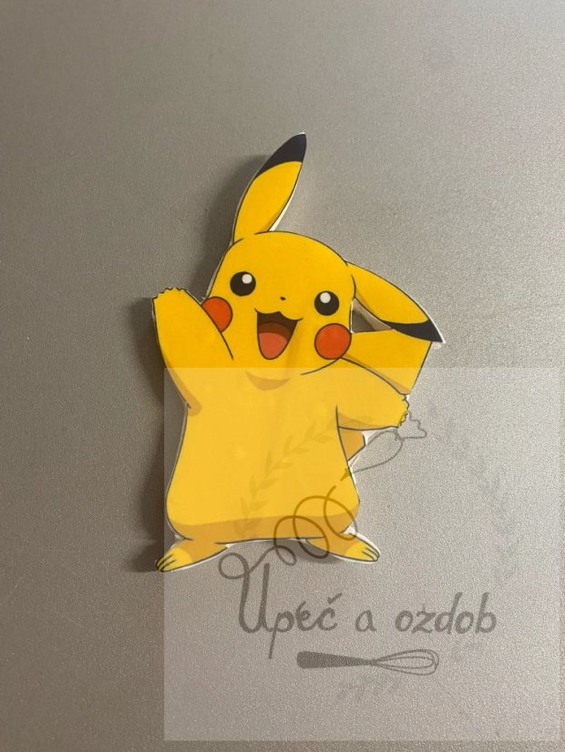 Jedlý zápich Pikachu – Dortová dekorace Pokémon ⚡ Jedlý zápich Pikachu – Dortová dekorace Pokémon ⚡