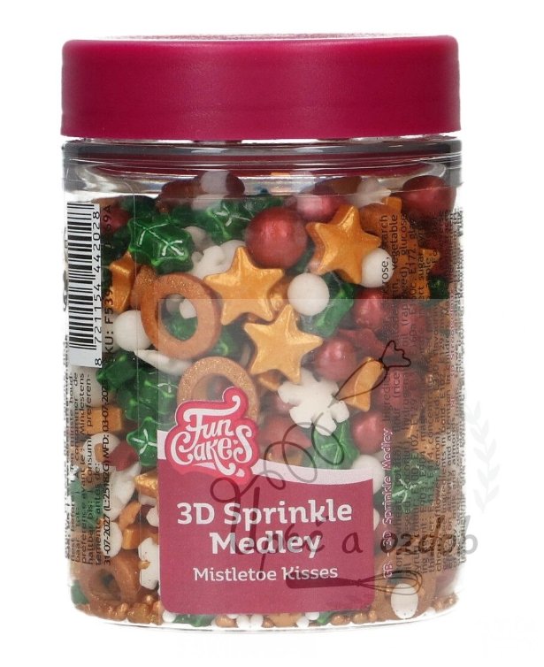 Vánoční cukrový 3D mix - Mistletoe Kisses