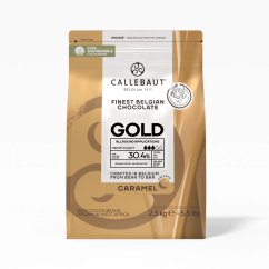 Callebaut Čokoláda bílá s karamelem 30,4% GOLD 200g