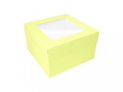 Dortová krabice žlutá 35 x 35 x 15 cm