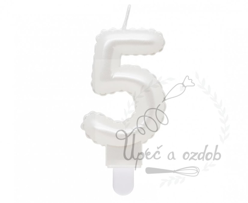 Svíčky bílé čísla - Svíčky bílé: 5