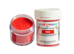 Cukrové třpytky Sugarflair - Červený