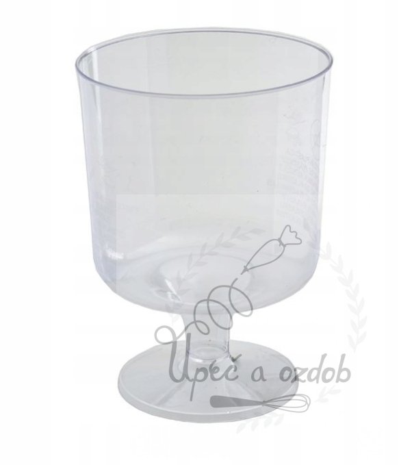 Elegantní plastový kelímek na nožičce - 200 ml