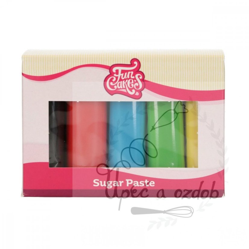 Barevné potahovací hmoty Funcakes - Základní barvy