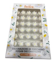 Cukrové květiny malé bílé