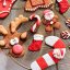 Santa Claus cukrová dekorace - 12ks