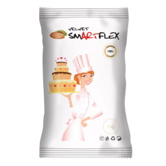 Smartflex Velvet Mandle 1 kg v sáčku (Potahovací a modelovací hmota na dorty)