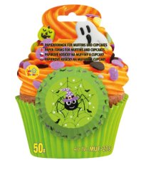 Formičky na muffiny a cupcakes - Halloween pavouk