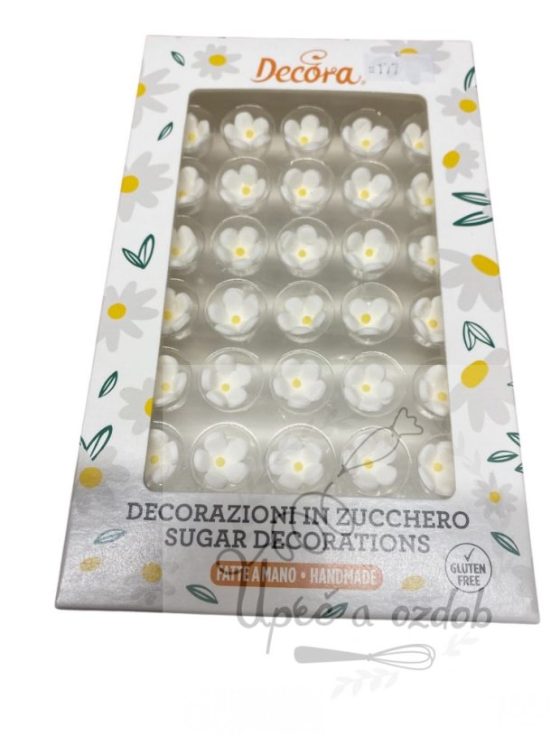 Cukrové květiny malé bílé