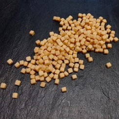 Slané karamelové kostky dekorace 6mm,