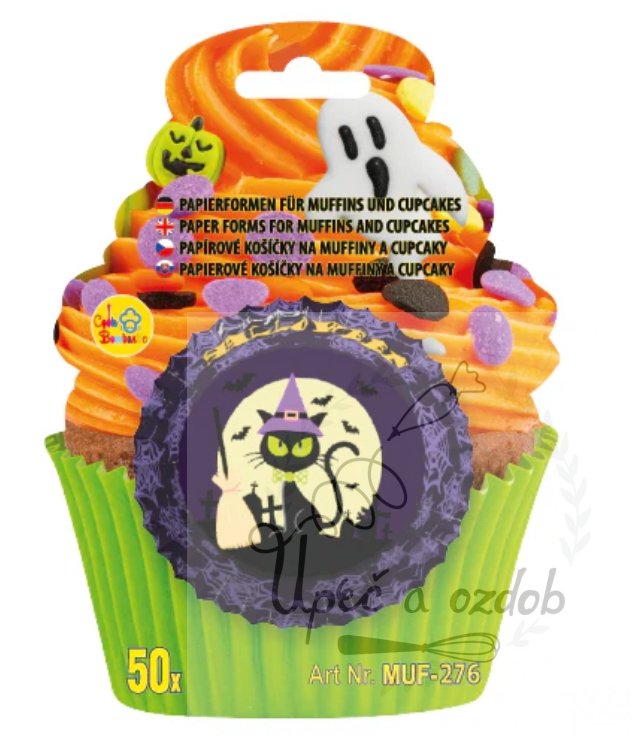 Formičky na muffiny a cupcakes 50ks s motivem halloweenu