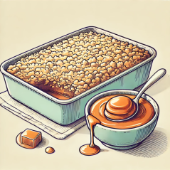 Bezlepková sušenková drť Crumble - Karamelová příchuť