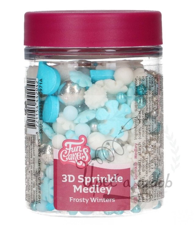 Vánoční cukrový 3D mix - Frosty Winters
