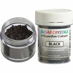 Sugarflair Krystaly cukru černý 40 g