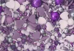 Cukrové zdobení – Fialová láska