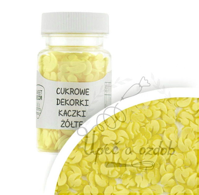 Cukrové zdobení - žluté kachničky