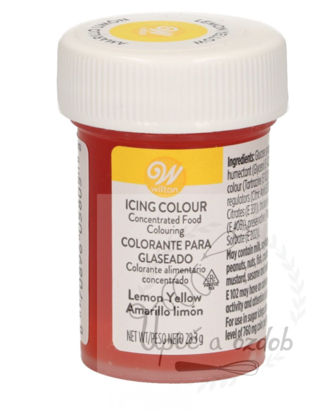 Gelová barvy Wilton - Citrónově žlutá
