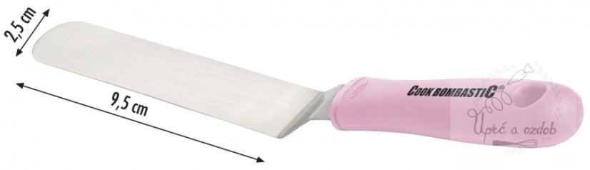Nerez cukrářská špachtle s ohybem 22cm -9,5cm