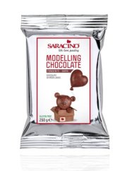 Modelovací čokoláda Saracino tmavá 250 g