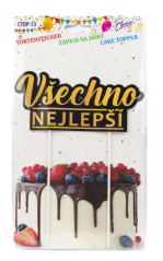 Zápich na dort Všechno nejlepší