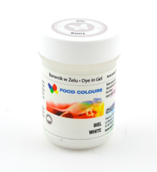 Food Colours gelová barva (White) bílá 35 g Bez E171