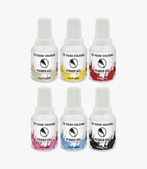 Food Colours sada gelových barev PowerGel (6 ks)