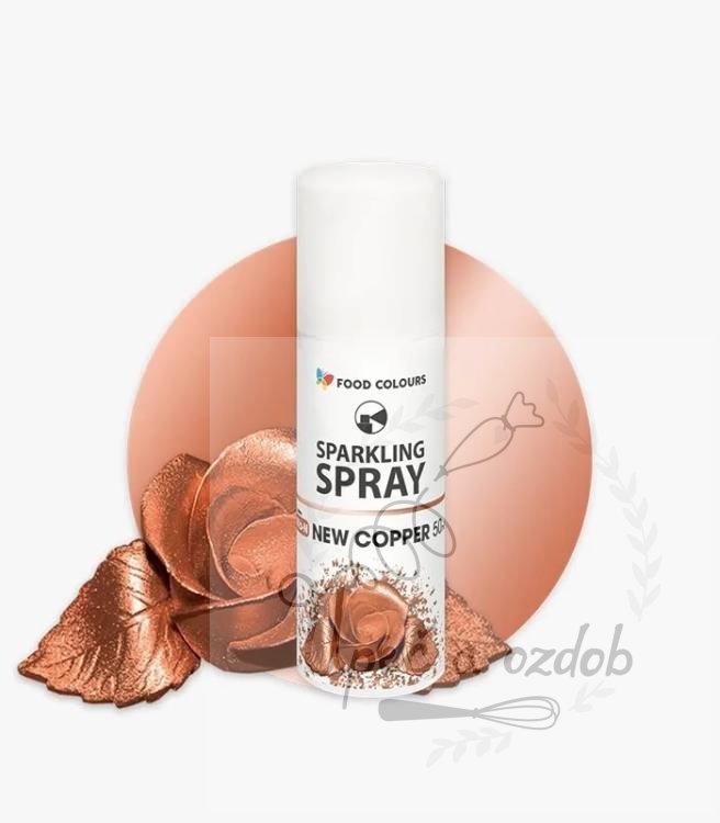 Barva ve spreji Food Colours New Copper (50 ml) Měděná